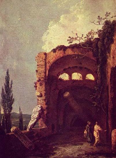Richard Wilson Ruinen der Villa des Maecenas in Tivoli oil painting picture